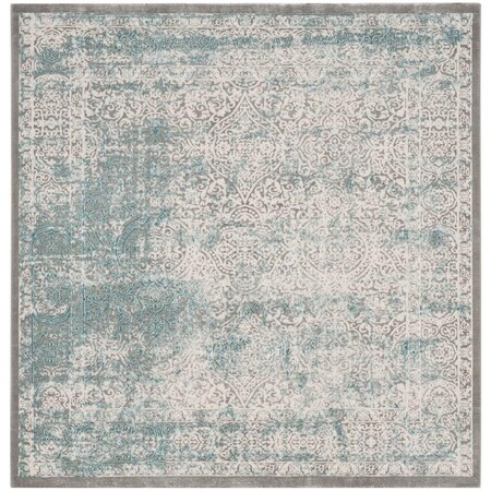 Safavieh Passion Square Area Rug, Turquoise and Ivory - 6 ft.-7 in. x 6 ft.-7 in. PAS401B-7SQ